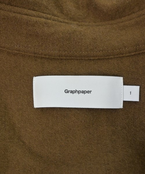 Graphpaper（グラフペーパー）カジュアルシャツ 茶 サイズ:1(S位) メンズ/2200681498020