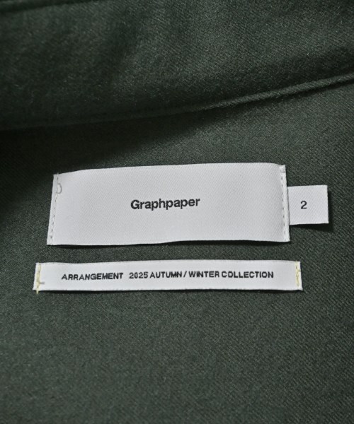 Graphpaper（グラフペーパー）カジュアルシャツ 緑 サイズ:2(M位) メンズ/2200701811013