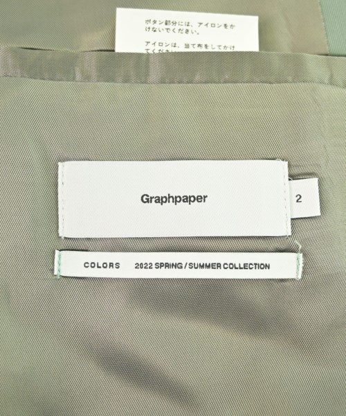 Graphpaper（グラフペーパー）カジュアルジャケット 緑 サイズ:2(M位) メンズ/2200653351018