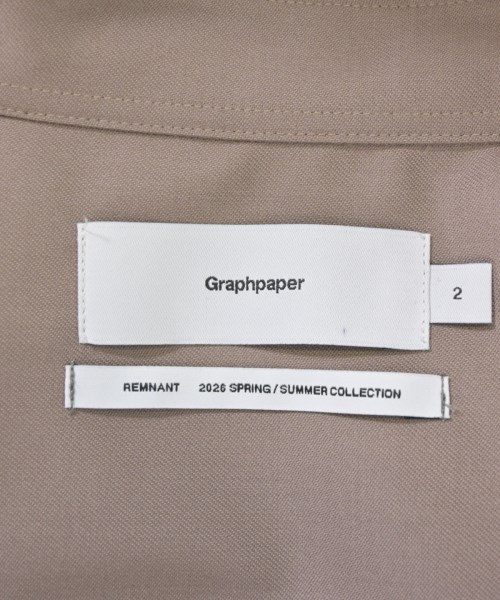 Graphpaper（グラフペーパー）カジュアルシャツ ベージュ サイズ:2(M位) メンズ/2200686737049