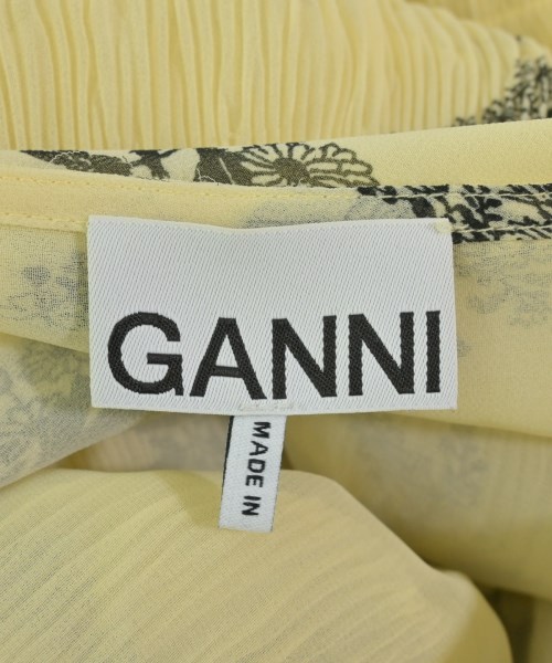 Ganni（ガニー）ワンピース 黄 サイズ:42(L位) レディース/2200594104025