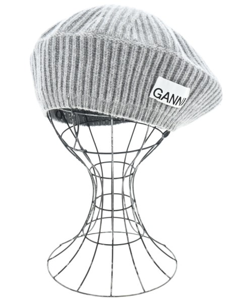 Ganni(ガニー)ハンチング・ベレー帽 グレー サイズ:F/2200657079062