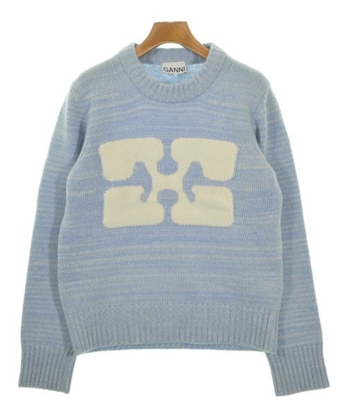 Ganni(ガニー)ニット・セーター 青 サイズ:S/2200654474020