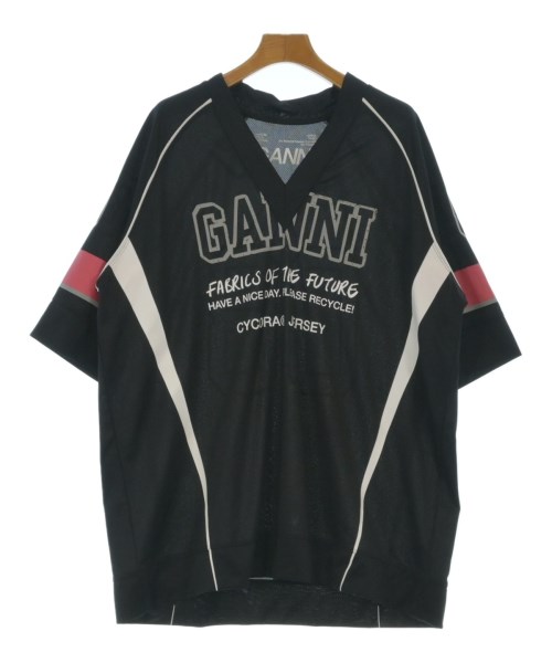 Ganni(ガニー)Tシャツ・カットソー 黒 サイズ:S/M(M位)/2200641963162