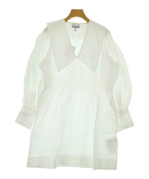 Ganni(ガニー)ワンピース 白 サイズ:36(S位)/2200654270219