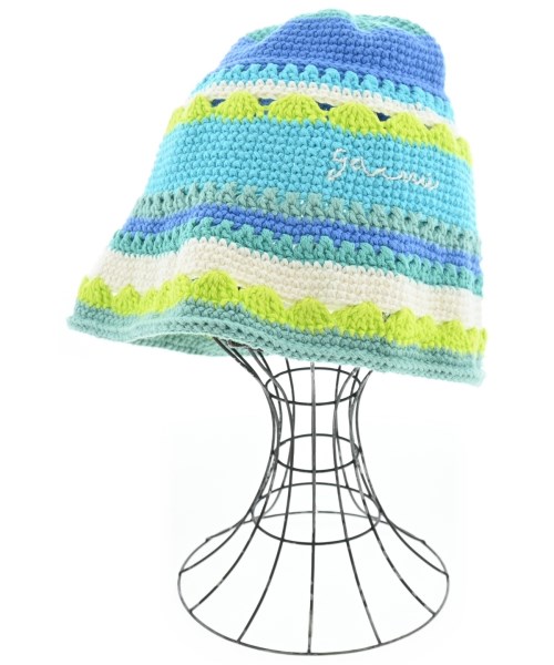 Ganni(ガニー)ハット 青 サイズ:XS/S/2200684584041