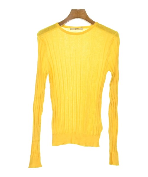 pelleq(ペレック)ニット・セーター 黄 サイズ:36(S位)/2200640666026