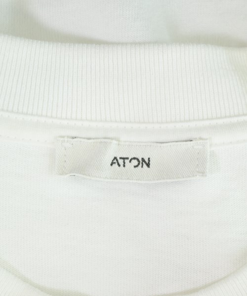 ATON（エイトン）Tシャツ・カットソー 白 サイズ:04(XL位) メンズ/2200700251032