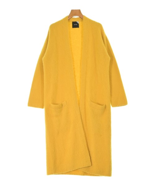 ATON(エイトン)カーディガン 黄 サイズ:02(M位)/2200662922087