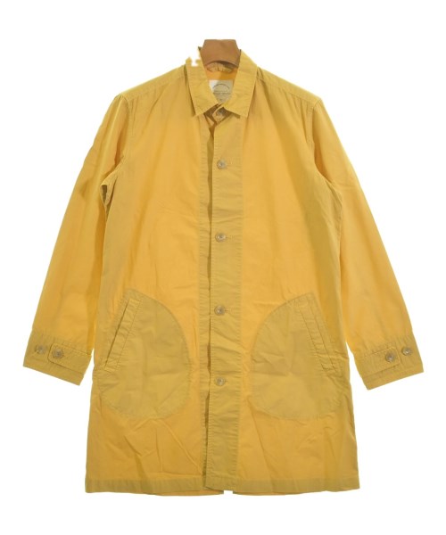 Manual Alphabet(マニュアルアルファベット)ステンカラーコート 黄 サイズ:2(M位)/2200660895178