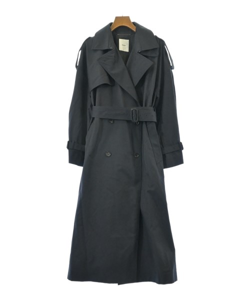 ebure(エブール)トレンチコート 紺 サイズ:36(S位)/2200623100028