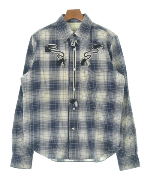 TOGA VIRILIS(トーガ　ビリリース)カジュアルシャツ 紺 サイズ:46(M位)/2200650299016