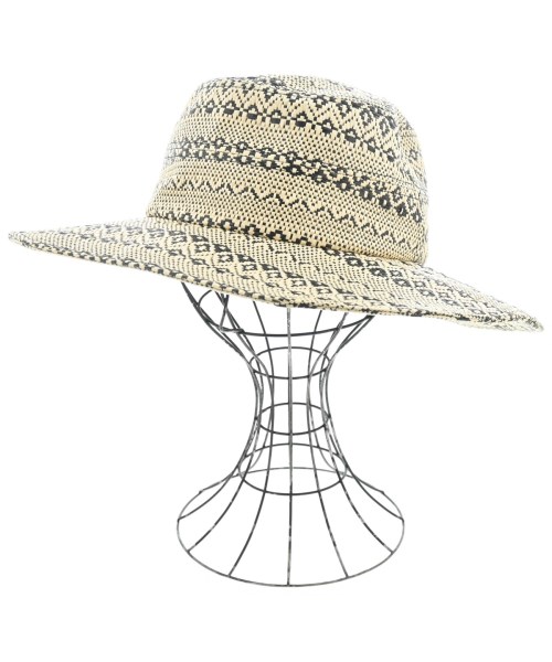 La Maison de Lyllis(ラメゾンドリリス)ストローハット 白 サイズ:57/2200644571173