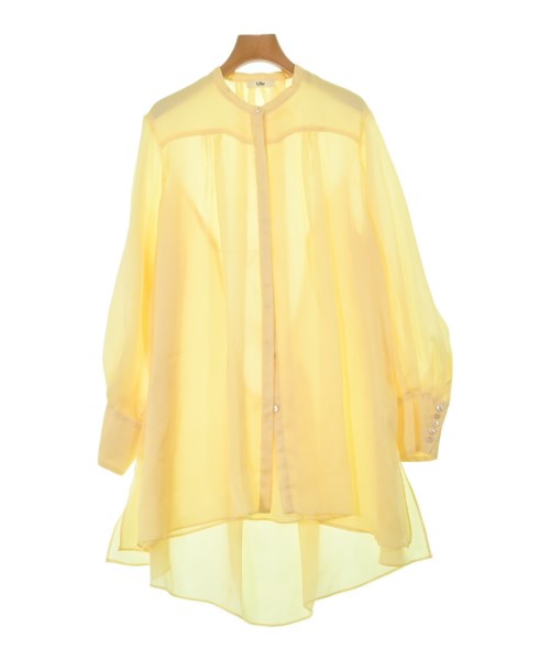 Uhr(ウーア)ブラウス 黄 サイズ:38(M位)/2200603064036