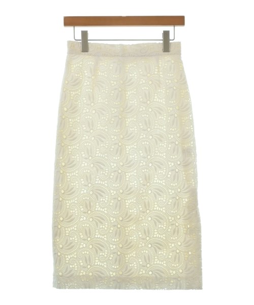 HYALINES(ハイアリン)ロング・マキシ丈スカート 白 サイズ:38(M位)/2200654757024