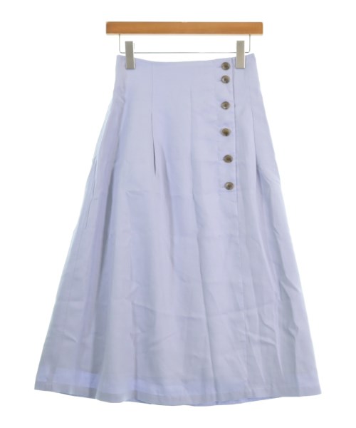 EMMEL REFINES(エメルリファインズ)ロング・マキシ丈スカート 紫 サイズ:S/2200668667111