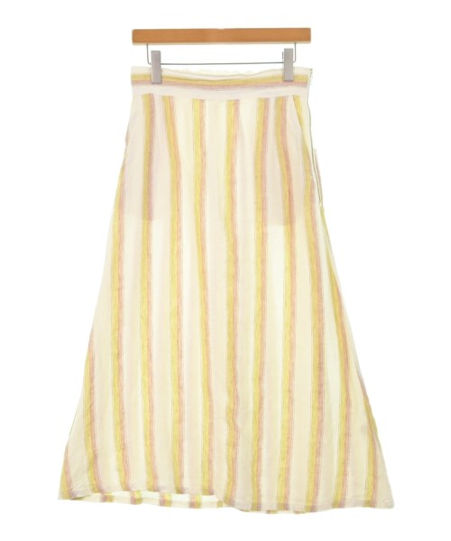 EMMEL REFINES(エメルリファインズ)ロング・マキシ丈スカート 白 サイズ:M/2200667379077