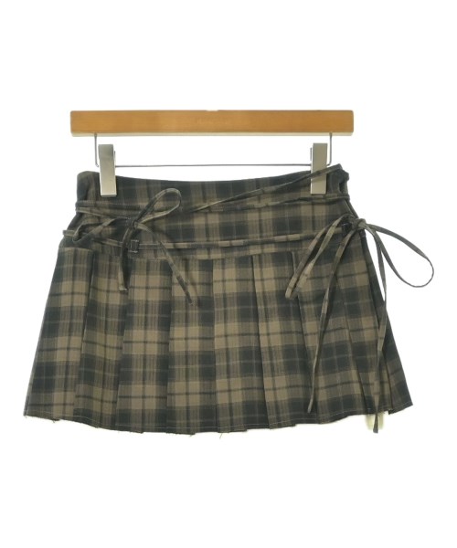 MAISON SPECIAL(メゾンスペシャル)ミニスカート 茶 サイズ:F/2200665433030