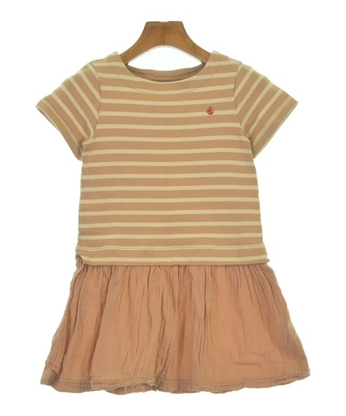 PETIT BATEAU(プチバトー)ワンピース（その他） ベージュ サイズ:128(9T-10T)/2200618665143
