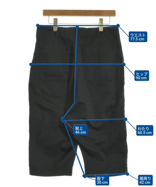COMME des GARCONS HOMME（コムデギャルソンオム）ショートパンツ 黒 サイズ:XS メンズ/2200599347045