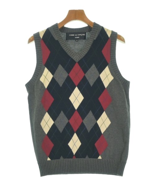 COMME des GARCONS HOMME(コムデギャルソンオム)ベスト グレー サイズ:S/2200676347135