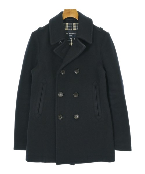 COMME des GARCONS HOMME(コムデギャルソンオム)ピーコート 紺 サイズ:S/2200677460017
