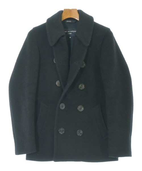 COMME des GARCONS HOMME(コムデギャルソンオム)ピーコート 黒 サイズ:XS/2200659061034