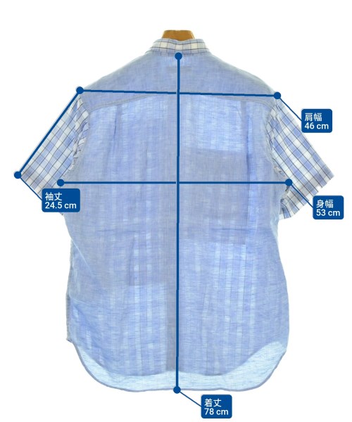 COMME des GARCONS HOMME（コムデギャルソンオム）カジュアルシャツ 青 サイズ:XS メンズ/2200690125047