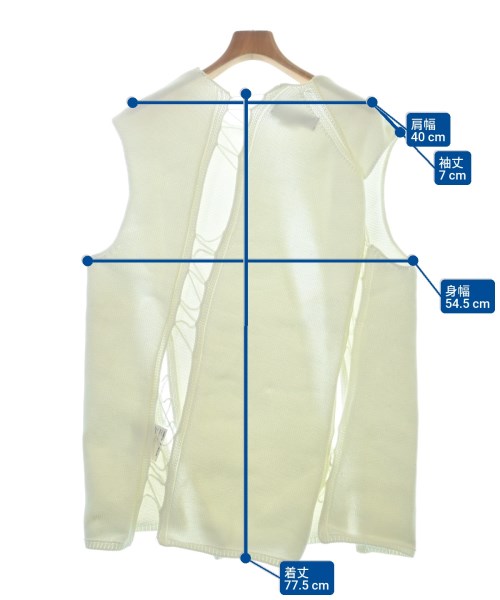COMME des GARCONS HOMME PLUS（コムデギャルソンオムプリュス）ベスト 白 サイズ:M メンズ/2200604293275