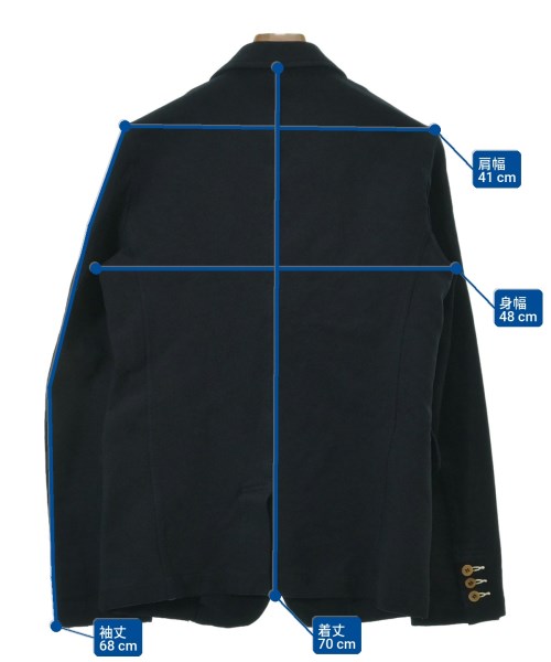 COMME des GARCONS HOMME PLUS（コムデギャルソンオムプリュス）カジュアルジャケット 紺 サイズ:S メンズ/2200708825020