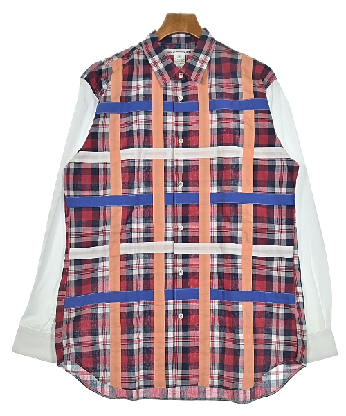 COMME des GARCONS SHIRT(コムデギャルソンシャツ)カジュアルシャツ 赤 サイズ:L/2200597282041