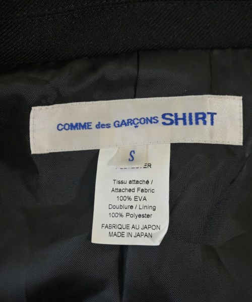 COMME des GARCONS SHIRT（コムデギャルソンシャツ）カジュアルジャケット 黒 サイズ:S メンズ/2200705268011