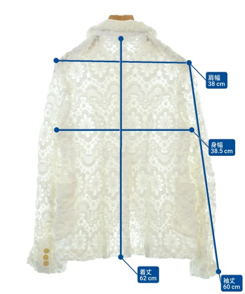 COMME des GARCONS COMME des GARCONS（コムデギャルソンコムデギャルソン）ジャケット 白 サイズ:XS レディース/2200591818048