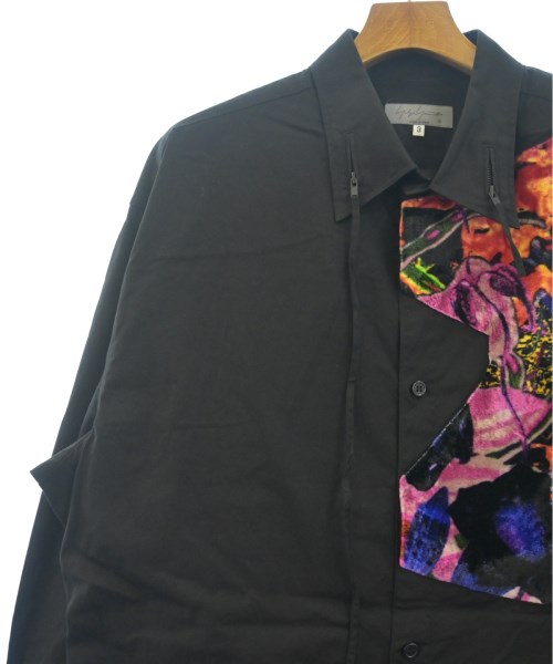 yohji yamamoto POUR HOMME（ヨウジヤマモトプールオム）カジュアルシャツ 黒 サイズ:3(M位) メンズ/2200537046023