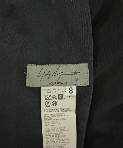 yohji yamamoto POUR HOMME（ヨウジヤマモトプールオム）その他 黒 サイズ:3(M位) メンズ/2200697850027