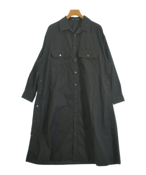 YOHJI YAMAMOTO +NOIR(ヨウジヤマモトプリュスノアール)シャツワンピース 黒 サイズ:1(XS位)/2200700587179