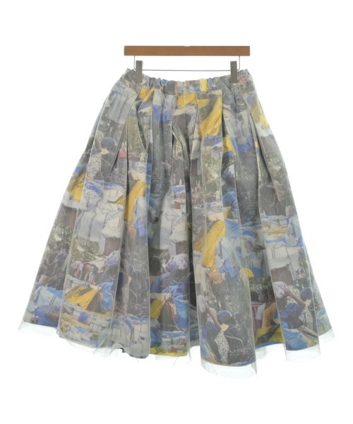 COMME des GARCONS(コムデギャルソン)ひざ丈スカート 白 サイズ:S/2200620333177