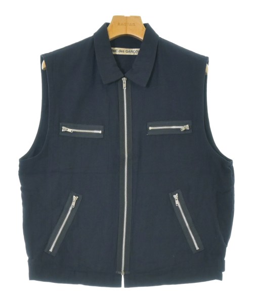 COMME des GARCONS(コムデギャルソン)ベスト 紺 サイズ:M/2200681107014