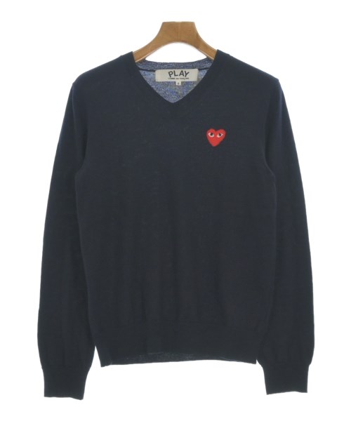 PLAY COMME des GARCONS(プレイコムデギャルソン)ニット・セーター 紺 サイズ:S/2200682163064
