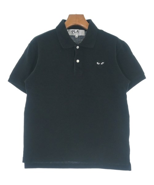 PLAY COMME des GARCONS(プレイコムデギャルソン)ポロシャツ 黒 サイズ:M/2200662944034