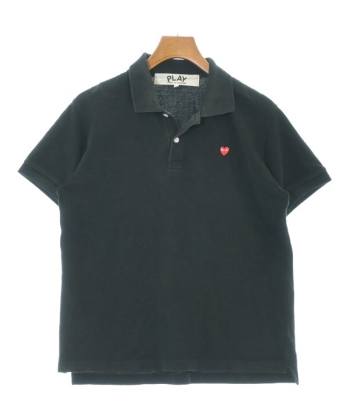 PLAY COMME des GARCONS(プレイコムデギャルソン)ポロシャツ 黒 サイズ:L/2200688868048