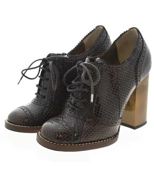 DOLCE&GABBANA(ドルチェアンドガッバーナ)ブーティ 茶 サイズ:EU36 1/2(23cm位)/2200342904129