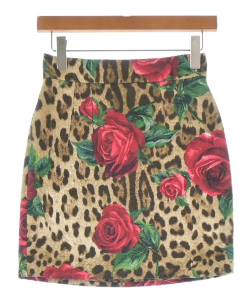 DOLCE&GABBANA(ドルチェアンドガッバーナ)ミニスカート ベージュ サイズ:38(S位)/2200657894108