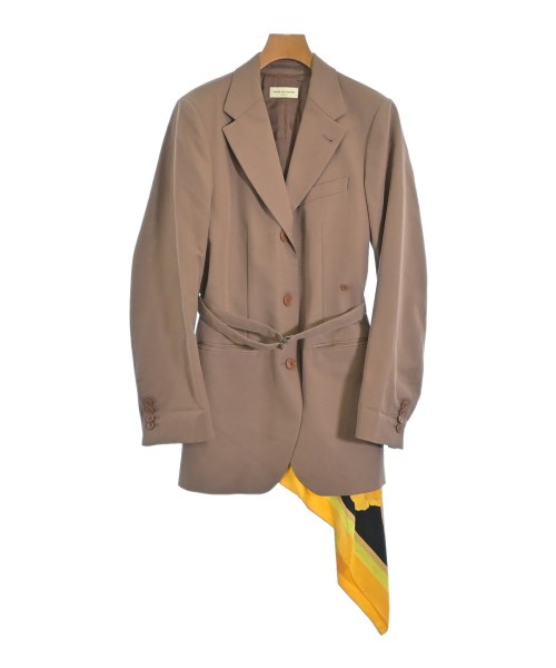 DRIES VAN NOTEN(ドリスヴァンノッテン)カジュアルジャケット 茶 サイズ:34(XXS位)/2200676749021