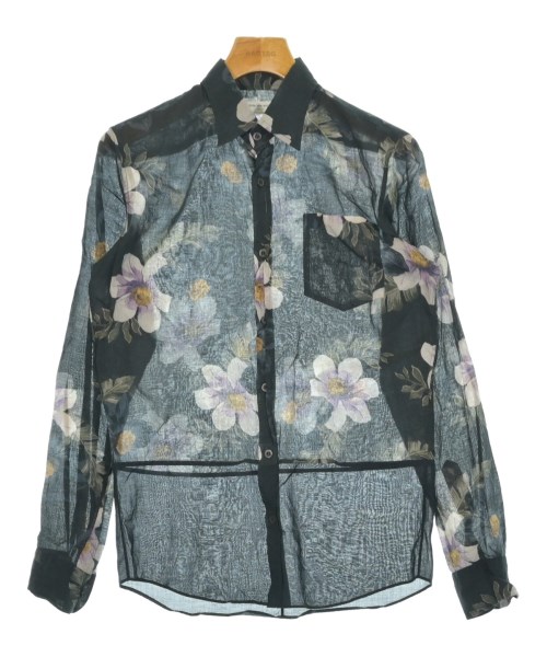 DRIES VAN NOTEN(ドリスヴァンノッテン)カジュアルシャツ 紺 サイズ:44(S位)/2200663299010