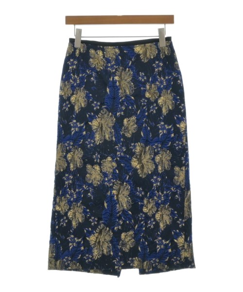 DRIES VAN NOTEN(ドリスヴァンノッテン)ロング・マキシ丈スカート 紺 サイズ:34(XXS位)/2200667865013
