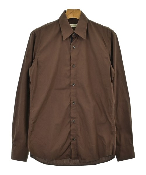 DRIES VAN NOTEN(ドリスヴァンノッテン)カジュアルシャツ 茶 サイズ:44(S位)/2200683679045