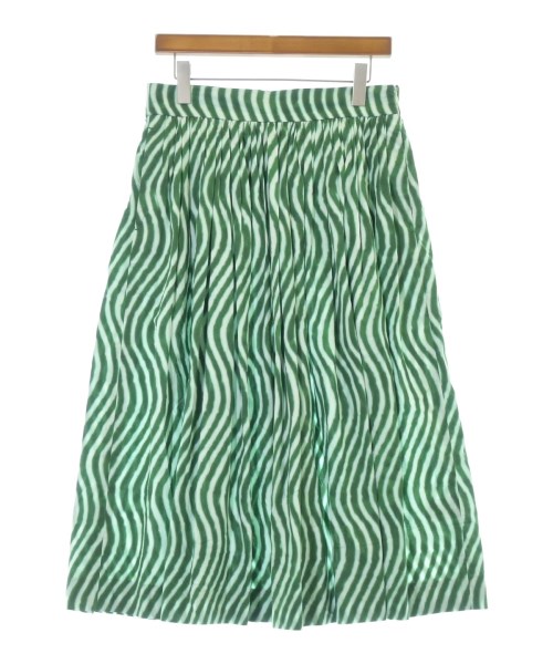 DRIES VAN NOTEN(ドリスヴァンノッテン)ひざ丈スカート 緑 サイズ:34(XS位)/2200678970096