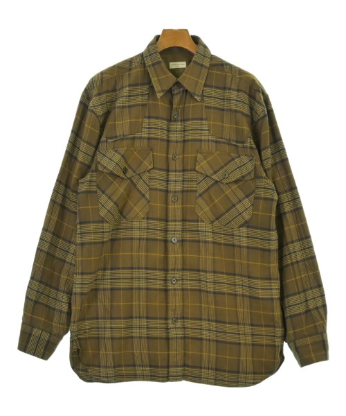 DRIES VAN NOTEN(ドリスヴァンノッテン)カジュアルシャツ 茶 サイズ:S/2200693274032