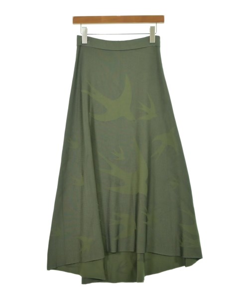 ALEXANDER MCQUEEN(アレキサンダーマックイーン)ロング・マキシ丈スカート カーキ サイズ:S/2200640516307